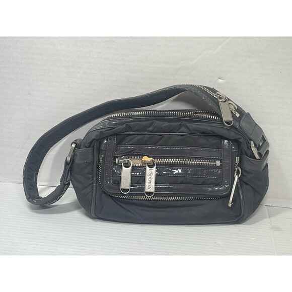 Stella McCartney  x LeSportsac Grey Nylon Shoulder Bag Handbag - Picture 1 of 5